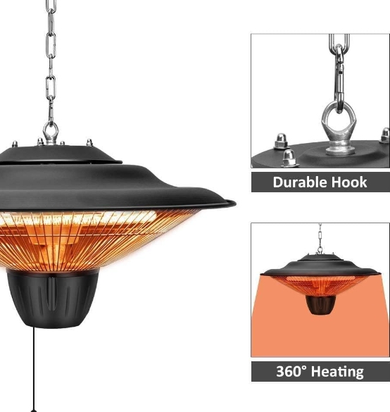 Mirror infrared heater bathroom
