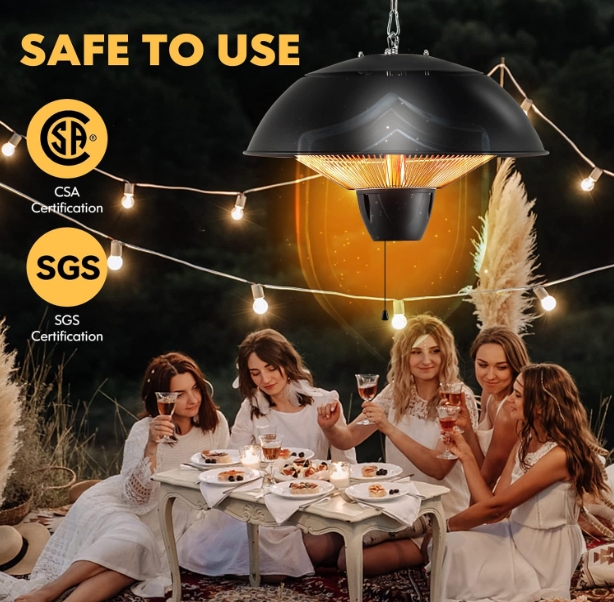 Electric patio heater waterproof